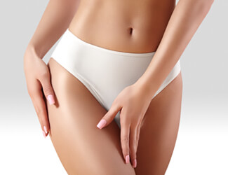 Hot wax bikini wax treatment