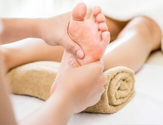 Reflexology foot massage