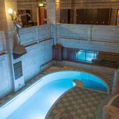 porchester spa pool birds eye view