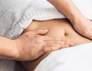 Abdominal massage treatment